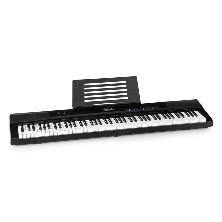 Pian electronic Schubert Preludio, 88 clape, pedala de sustinere, negru, 130x29x35cm