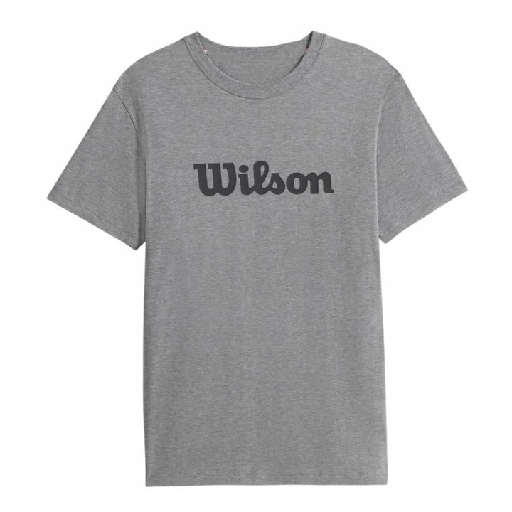 Tricou sport Wilson, Team Graphic Tee, gri, bumbac, croiala simpla