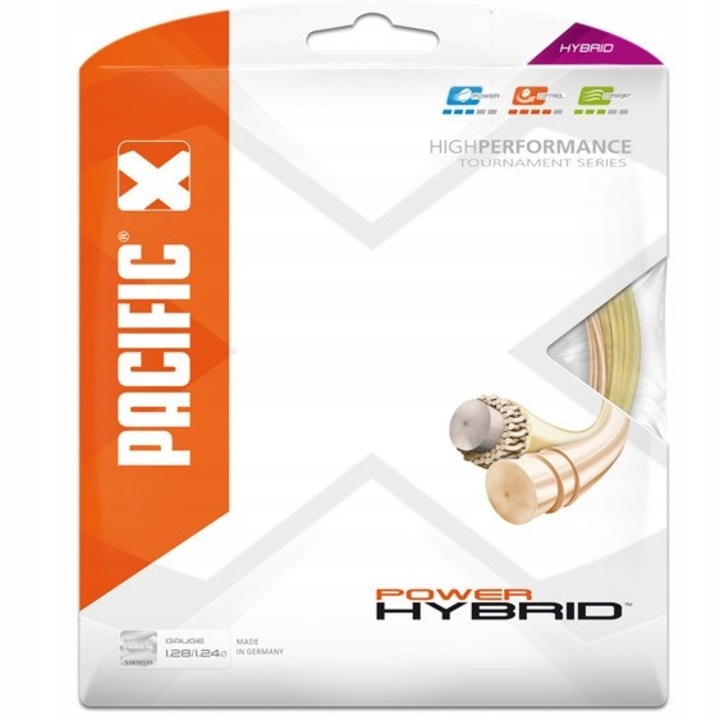 Pacific Power Hybrid tenishúr szett, 13m, 1,28/1,24, világos narancssárga