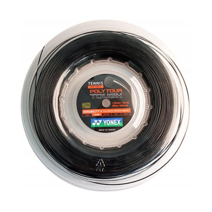 Yonex Poly Tour Tough tenisz húr 12m, 1,25mm, fekete