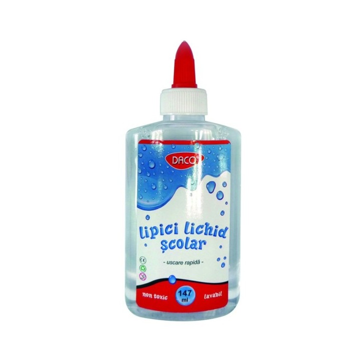 Комплект 6 течни училищни лепила 147ml Daco