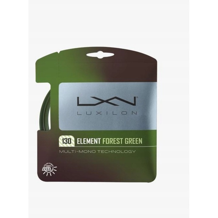 Luxilon Element tenisz húr szett 12m, zöld, 1,30mm, kopásálló