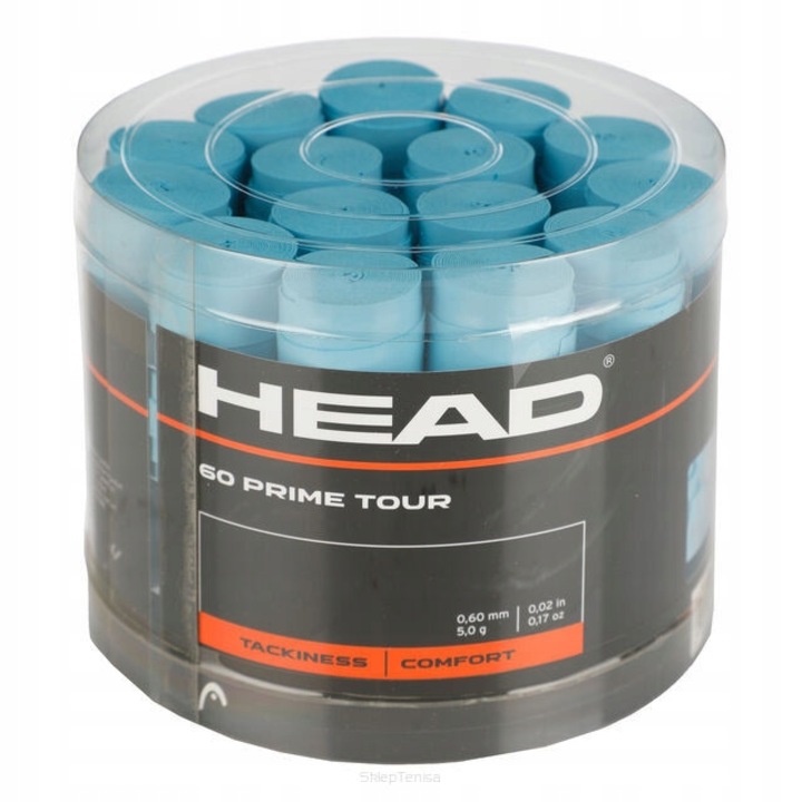 Owijka tenisowa Head Prime Tour, albastra, 0.6mm, set 1 bucata
