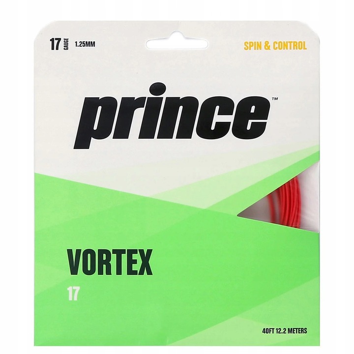 Prince Vortex tenisz húrkészlet. 12 m. piros 1,30 mm