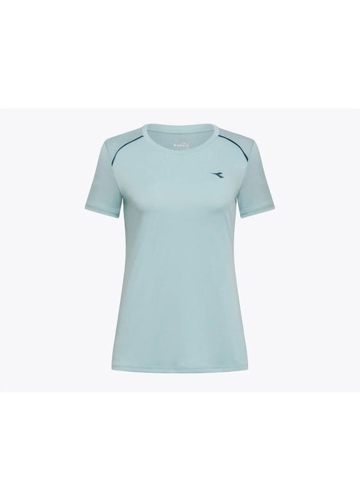 Tricou sport Diadora, L.SS-T-Shirt Tennis, albastru, poliester, insertii din plasa, M INTL