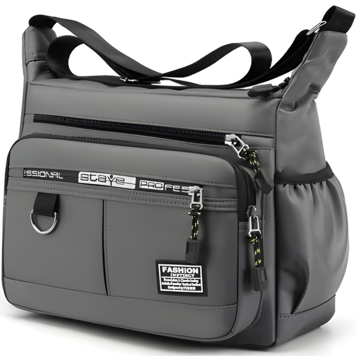 Férfi válltáska - Szürke