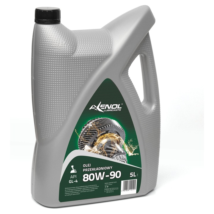 GL-4 80W90 sebességváltó olaj, 5l, Axenol, továbbfejlesztett tulajdonságok, korrózióállóság