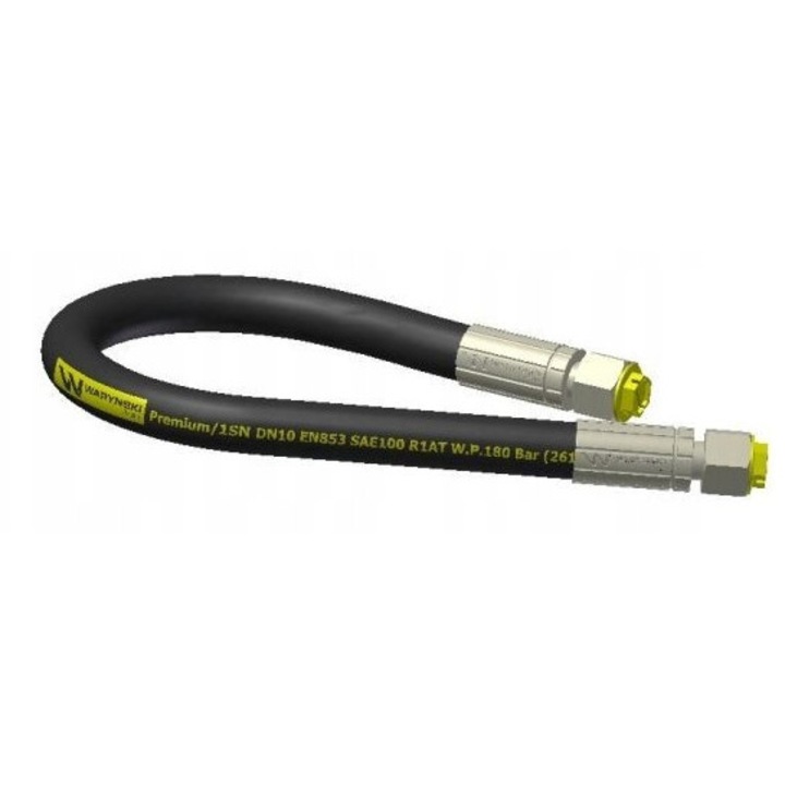 Hidraulikus tömlő M18x1,5, L-1000mm, 18MPa, DN10-1SN, Warynski