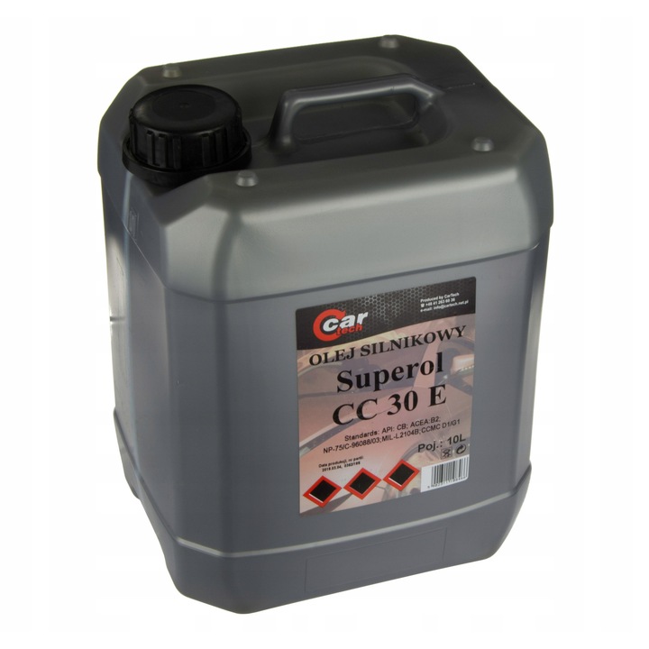 Ulei motor Ekomax SUPEROL CC 30, 10W-30, 10l, mineral, pentru masini de constructii si agricole