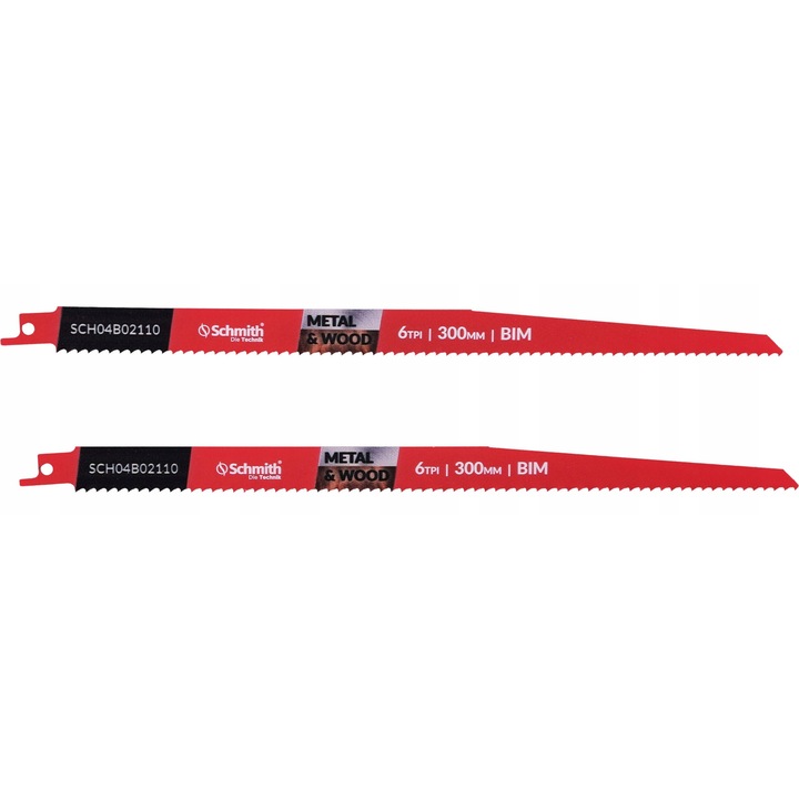 Schmith S1411DF fűrészlapok, 300mm, bimetál, 6TPI, 2 darabos készlet