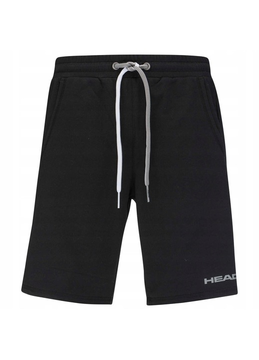 Pantaloni scurti copii Head, Club Jacob, negru, talie elastica, cu buzunare, bumbac