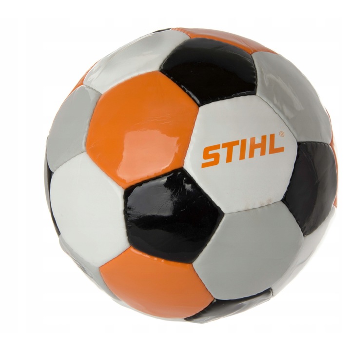 Minge de fotbal, marimea 5, alb, portocalie, neagra, set