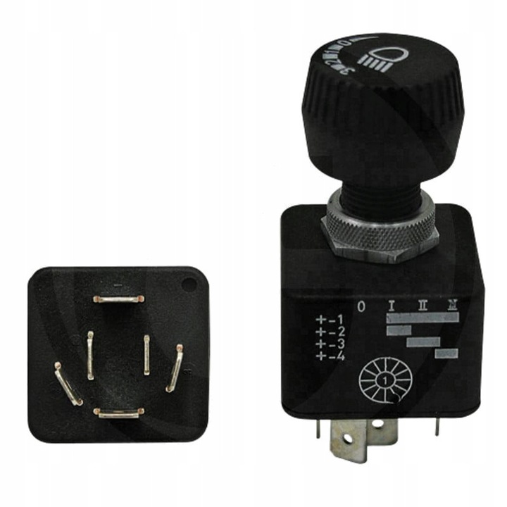Intrerupator rotativ Granit, universal, protectie impotriva apei, 3 niveluri, 12V-29A, 24V-14.5A, 12mm x 8mm