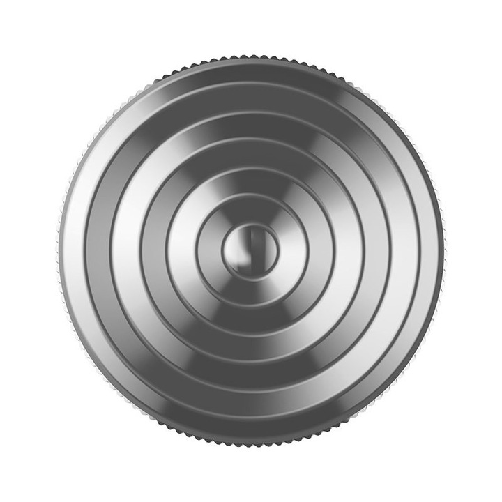 Fidget Spinner Титирец Антистрес, Flippy, Тип Висулка / Ключодържател, Големи Вълни, Неръждаема Стомана, 30x30x8 мм, Сребрист