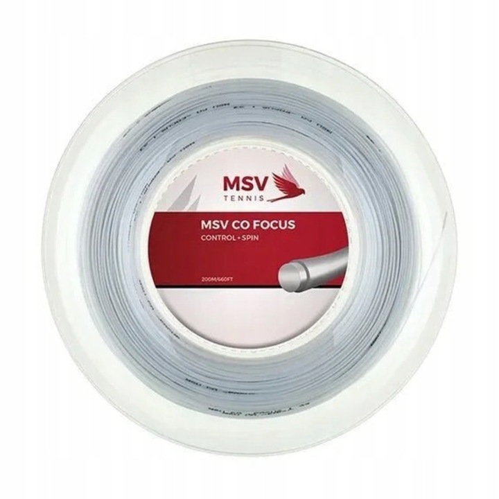 MSV Co Focus tenisz húrtekercs 200 m, fehér 1,18 mm