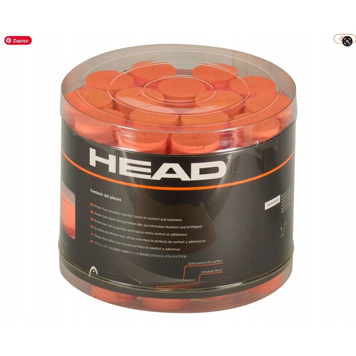 Owijka Head Prime Tour x 60, culoare somon