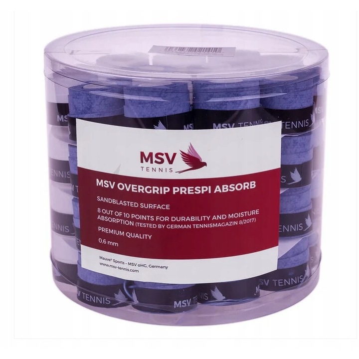 Overgrip MSV Overgrip Prepsi Absorb x 60 albastru deschis/alb mixt