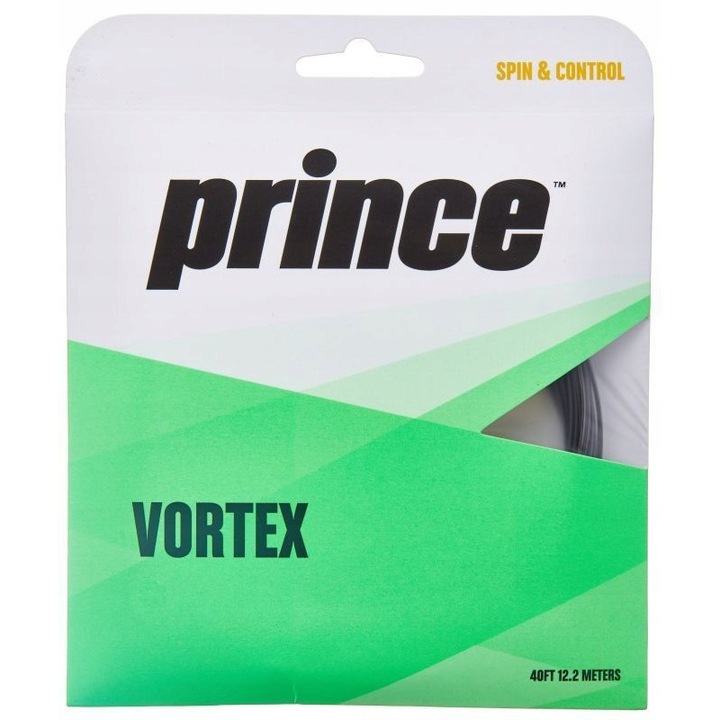 Prince Vortex tenisz húrkészlet. 12 m. fekete 1,30 mm