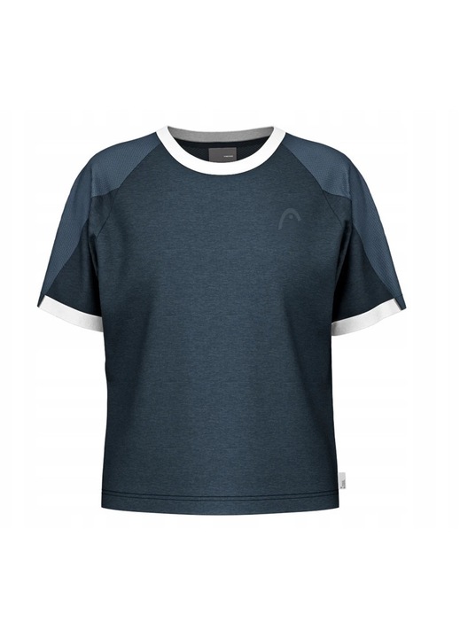 Tricou sport dama Head Play Tech, bleumarin, poliester, insertii din plasa