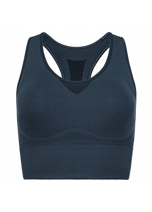 Sutien sport HEAD Flex, fara cusaturi, bleumarin, material elastic, design Racer Back