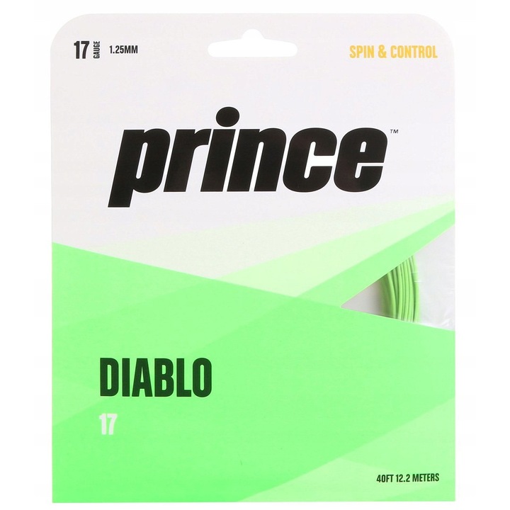 Prince Diablo tenishúr, 12,2m, zöld, monofil