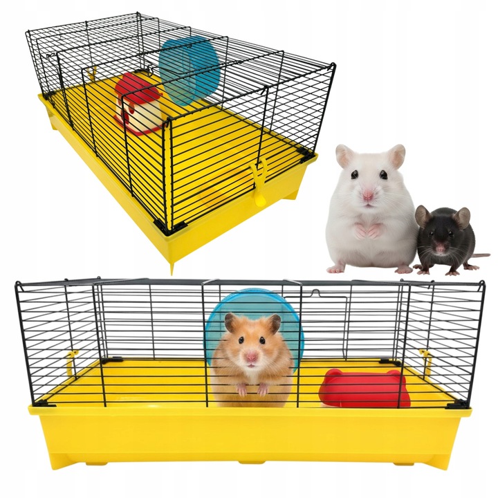 Cusca pentru hamster si soareci, MP Bergamo, galben, 55cm