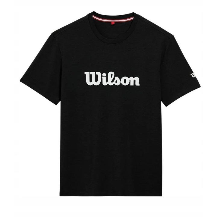 Tricou sport barbati Wilson, Team Graphic, negru, material respirabil, L INTL