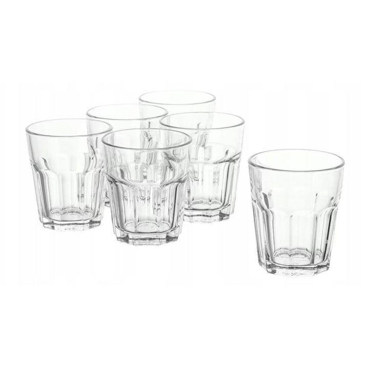 IKEA POKAL pohárkészlet, 6 darab, 270ml, átlátszó, edzett üveg