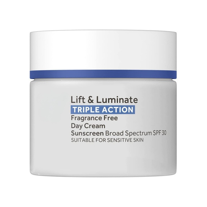 Lift & Luminate hármas hatású illatmentes nappali krém SPF 30, érzékeny bőrre