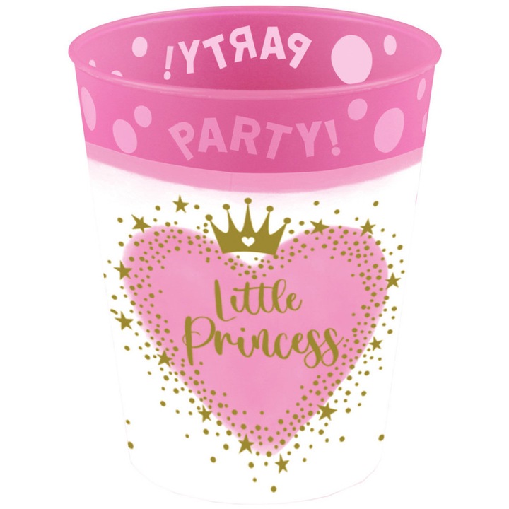 Hercegnők Little Princess micro prémium műanyag pohár szett 4 db-os 250 ml