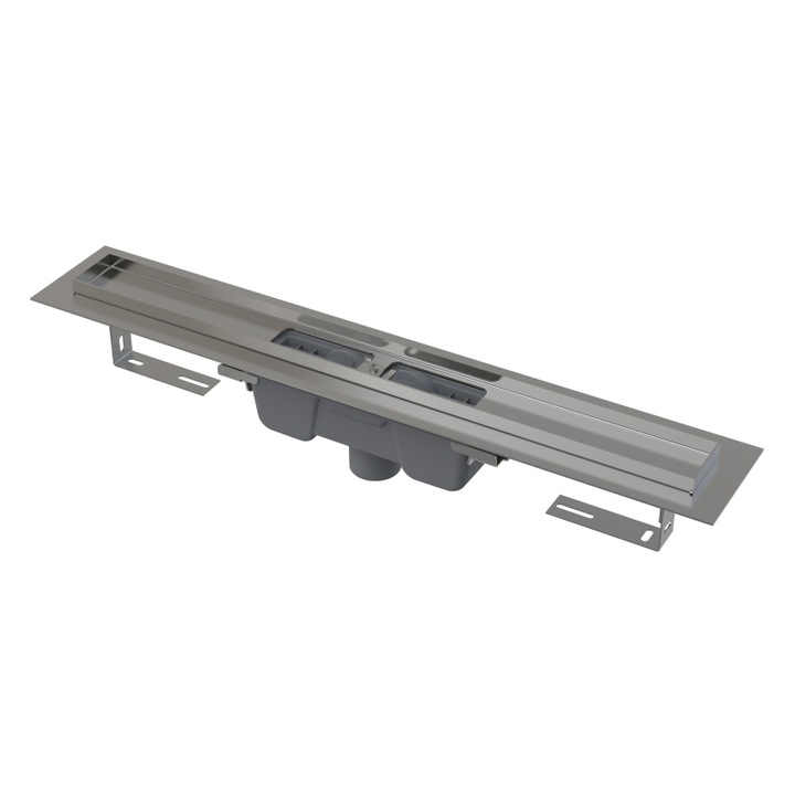 Sistem de scurgere Alcadrain, odapluv liniar din otel inoxidabil, 50 mm, inaltime ajustabila 100-158 mm, set montaj inclus