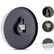 Ceas de Perete 12 inch, Juksun, cu Maini si Numere Luminiscente, Negru, Silentios