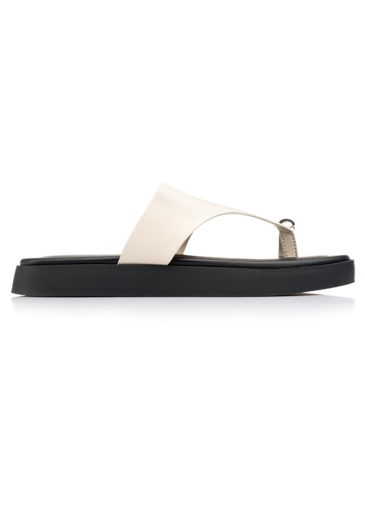 Sandale dama, Musette, MARISOL, Piele naturala, Negru/Bej