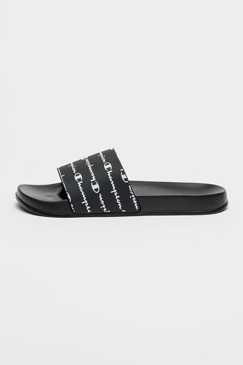 Champion, Papuci cu logo Lora, Negru, 38