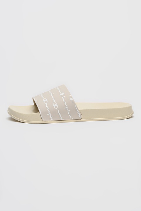 Champion, Papuci cu logo Lora, Crem, 39