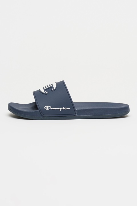 CHAMPION, Papuci cu logo in relief Cristal, Alb/Bleumarin