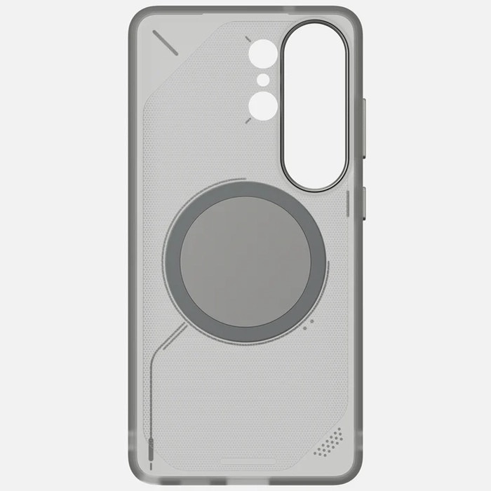 Husa pentru Samsung S26 Ultra, Aulumu Frosted, TPU rezistent, Compatibila MagSafe, Efect fosforescent, Protectie Camera, Butoane aluminiu, Racire activa CoolHyper, Protectie premium, Gri/Transparent