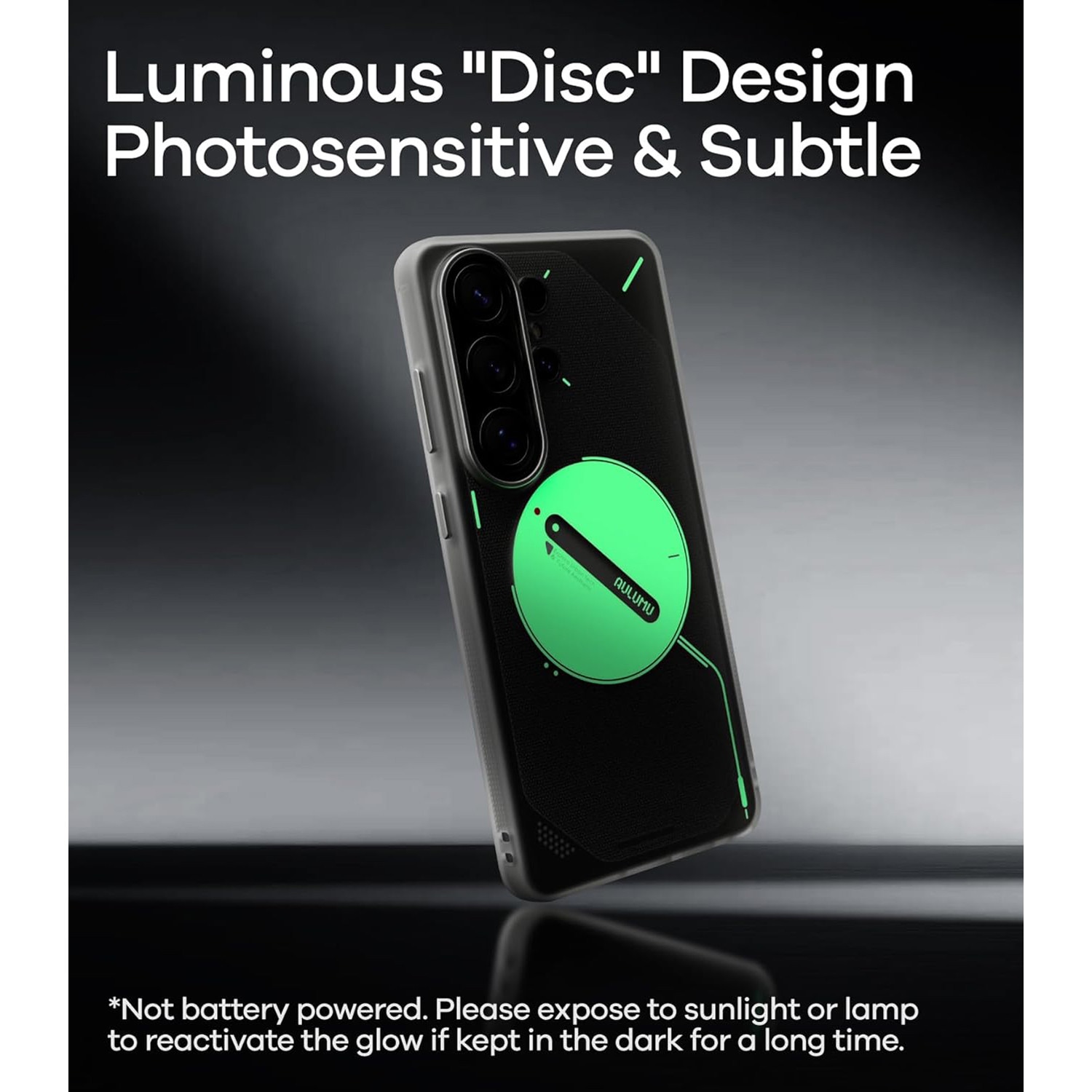 Husa pentru Samsung S26 Ultra, Aulumu Frosted, TPU rezistent, Compatibila MagSafe, Efect fosforescent, Protectie Camera, Butoane aluminiu, Racire activa CoolHyper, Protectie premium, Gri/Transparent