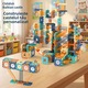Set de construcție 286 piese, Marble Run, Connetix Tiles, multicolor, 3 ani+