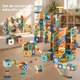 Set de construcție 286 piese, Marble Run, Connetix Tiles, multicolor, 3 ani+
