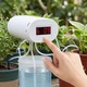 Automata Növényöntöző Rendszer, Csepegtető öntöző készlet, 8 cseréphez, USB töltés, LED kijelző, ABS, 2000mAh akkumulátor, vízáramlás 1000 ml/perc, 3,7 V-os újratölthető lítium akkumulátor, Könnyen telepíthető, Beltéri/Kültéri