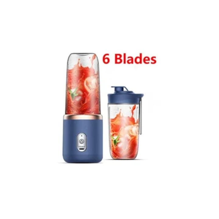 Blender QH-08-2, 430 ml, albastru