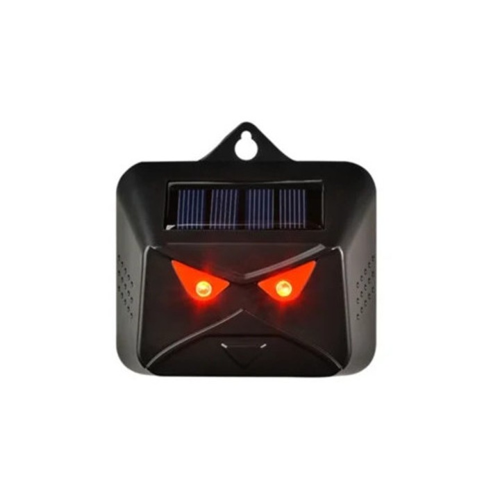 Dispozitiv repelent animale cu panou solar, LED rosu, pentru caini si pasari, multicolor