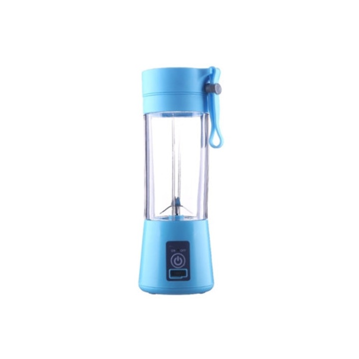 Blender portabil, 400ml, 21000RPM, albastru