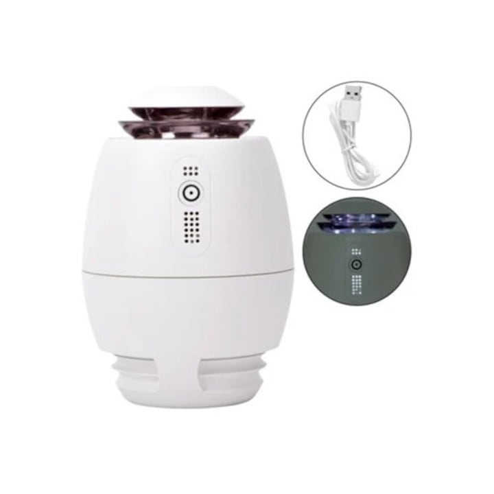 Umidificator mini portabil din lemn, 300ml, difuzor de aer USB, lampa LED, multicolor