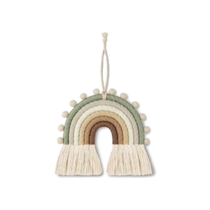 Decoratiune camera copilului macrame curcubeu multicolor Nordic