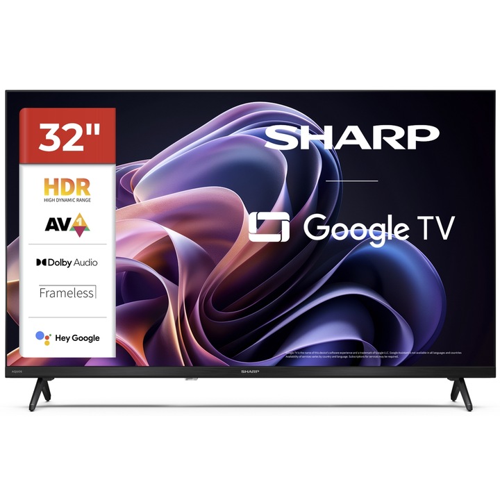 Televizor LED Sharp 80 cm 32" 32HF2265E, HD Ready, Smart TV, WiFi, CI+