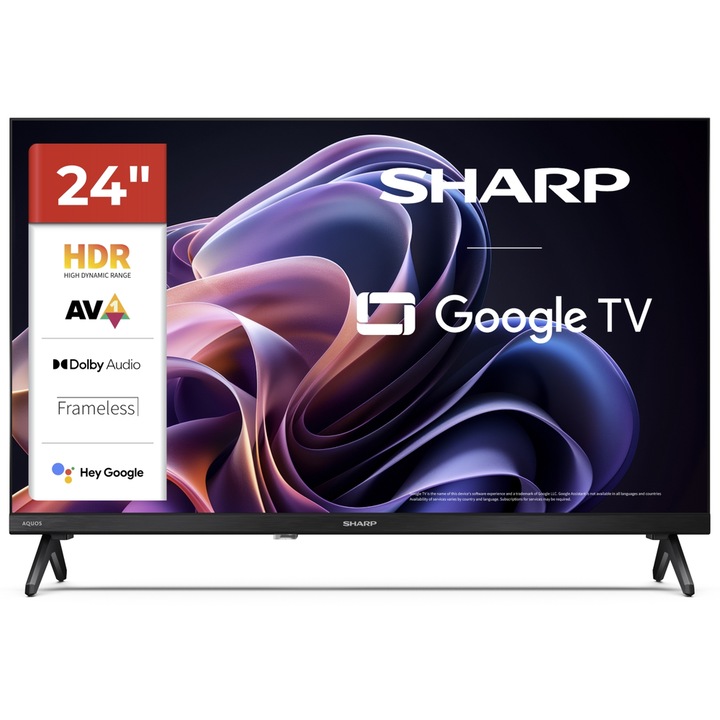 Televizor LED Sharp 61 cm 24" 24HF2265E, HD Ready, Smart TV, WiFi, CI+