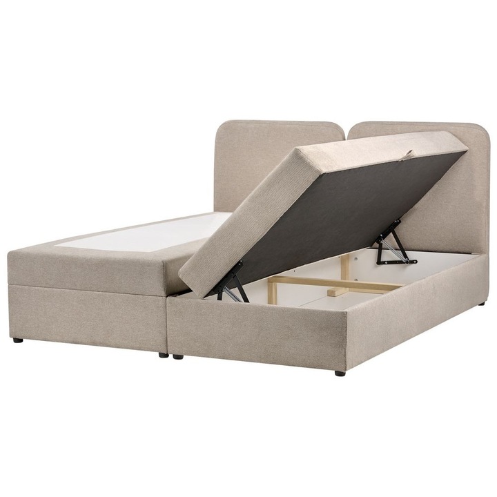 Boxspring ágy tárolóval Chancellor 180 x 200 cm Tópszín