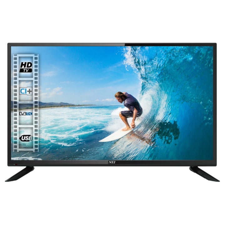 Televizor LED, 80cm cu rezolutie HD, negru